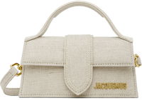 Les Classiques 'The Bambino' Small Linen-Blend Top-Handle Flap Bag