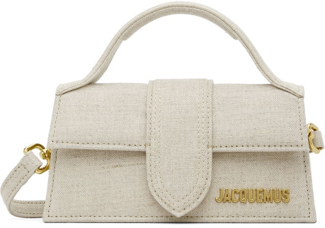Les Classiques 'The Bambino' Small Linen-Blend Top-Handle Flap Bag