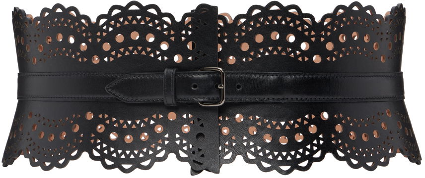 Колани Alaïa ALAÏA Openwork Bustier Belt Черно | AA1C082GC0A29, 0