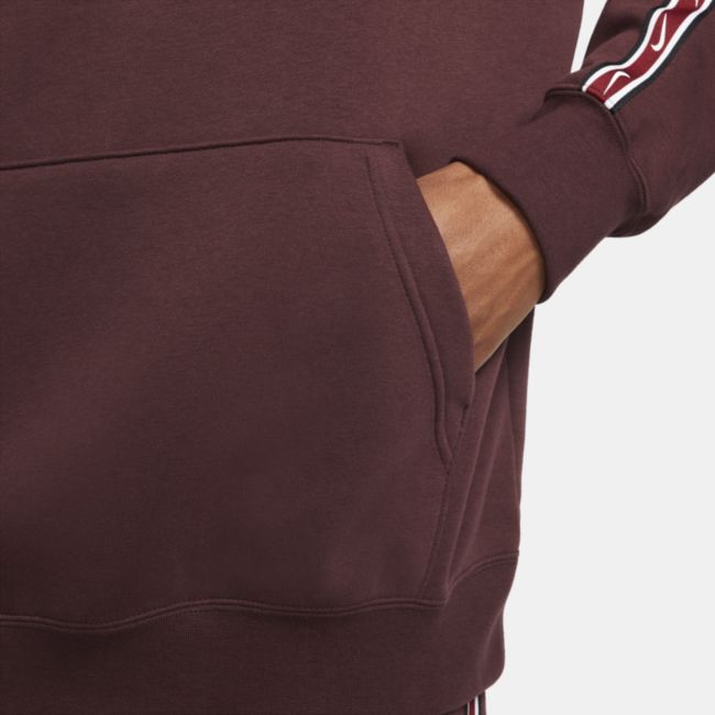 Суитчър Nike Repeat Pullover Fleece Hoodie Червено | DX2028-652, 1