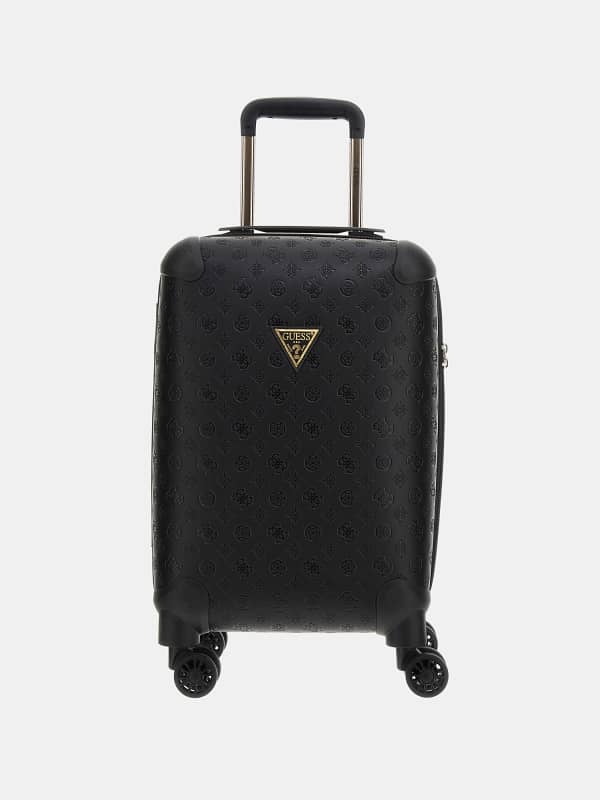 куфар GUESS Wilder 4G Peony Logo Trolley Черно | TWD74529830