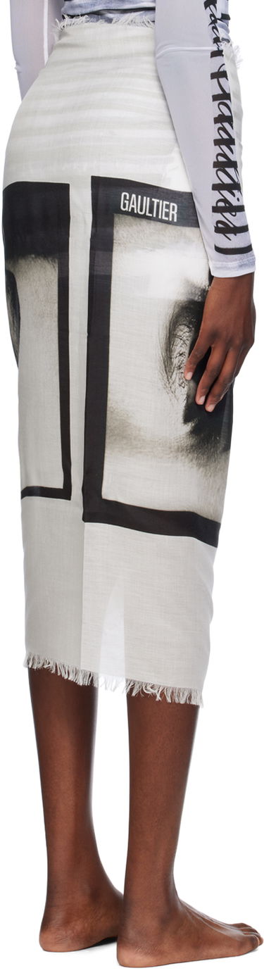 Пола Jean Paul Gaultier Jean Paul Gaultier 'The Eyes And Lips' Sarong Бяло | 24/30-U-JU117-C543-0001, 2