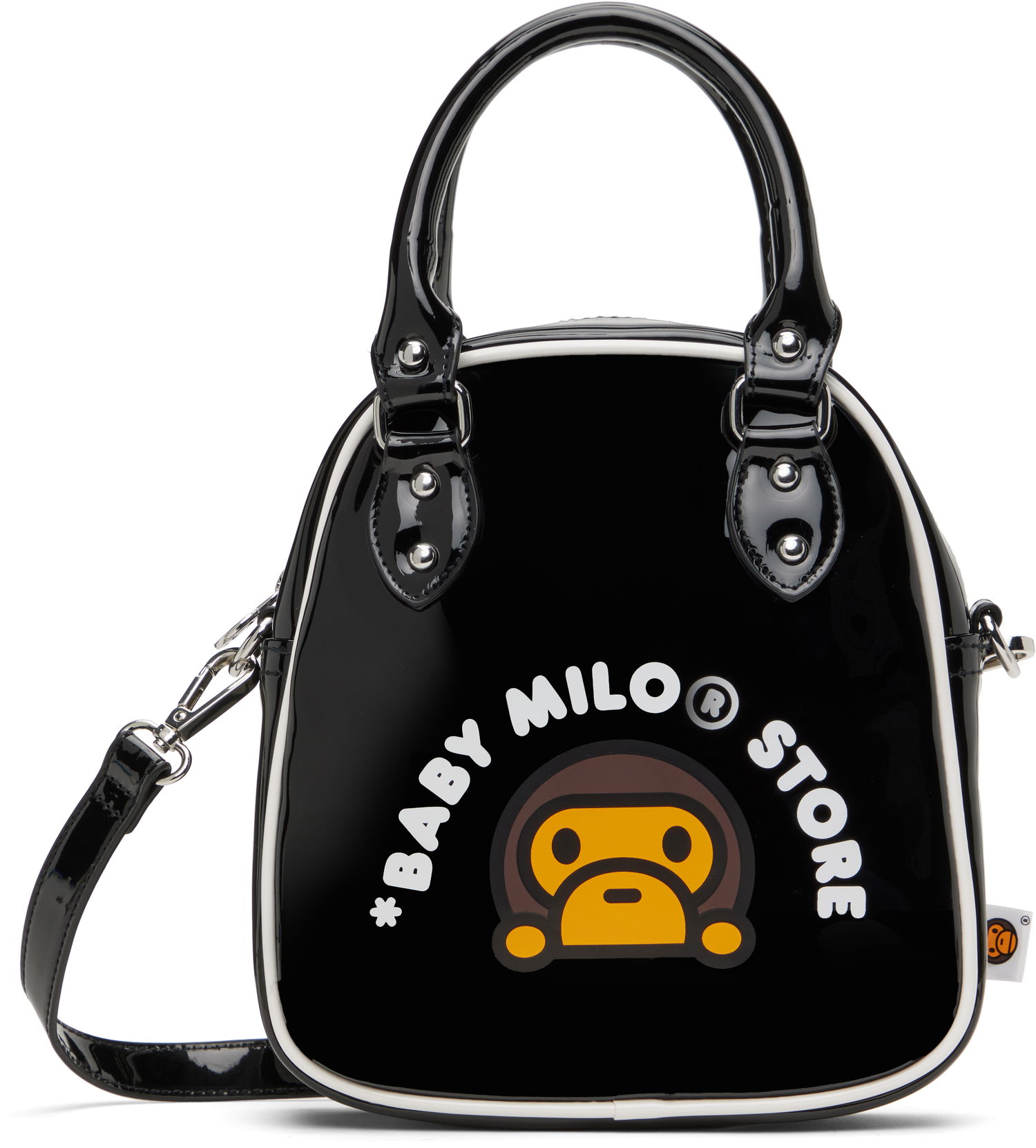 Дамска чанта BAPE Black Patent Bowling Bag Черно | 0MXBGW4326XXN, 0