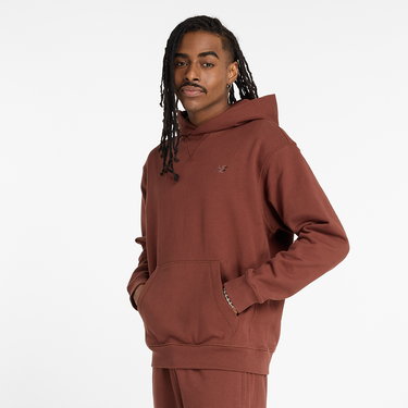 Суитчър New Balance Hoodie Brown Кафяво | NBMT41534ROK, 0