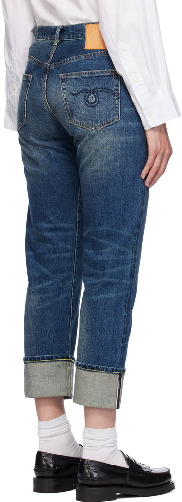 Дънки R13 R13 Cuffed Romeo Jeans Синьо | R13WD113-D160A, 2