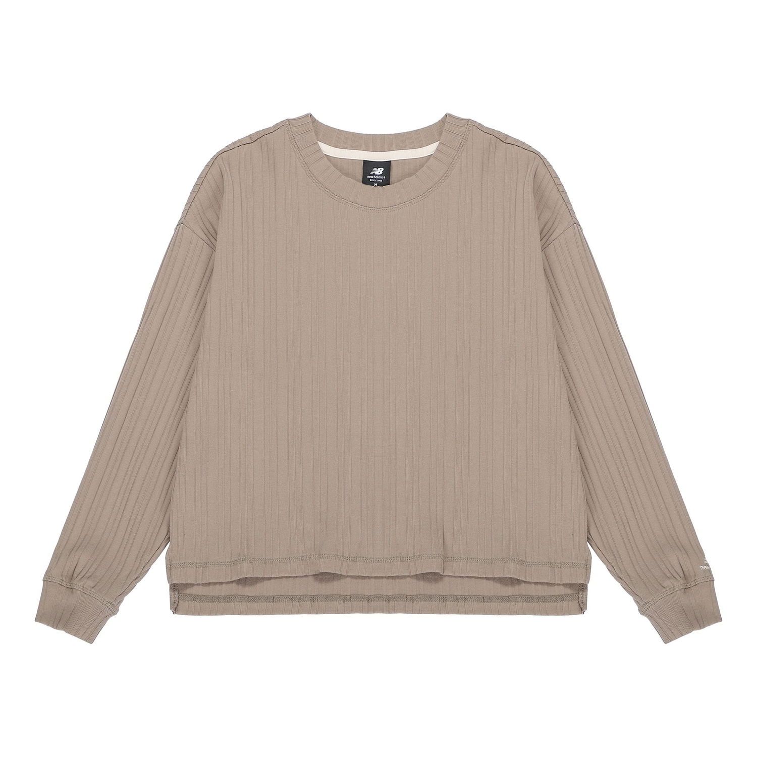 Пуловер New Balance Casual Rib-Knit Top Бежово | AWT23319-DRI, 0