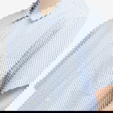 Риза YMC Malick Vacation Stripe Shirt Синьо | P2WML-40, 5