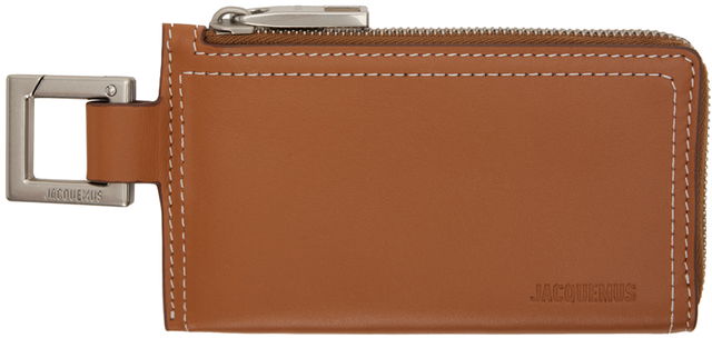 Les Classiques 'Le Porte Zippé Cuerda' Wallet "Tan"