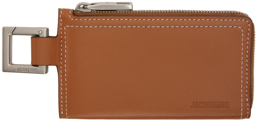 Портфейл Jacquemus Les Classiques 'Le Porte Zippé Cuerda' Wallet "Tan" Кафяво | 24E245SL127-3061