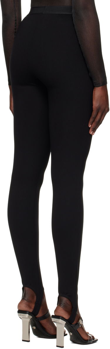 Клинове Versace Stirrup Leggings With Logo Черно | 1015879_1A12037_1B000, 2