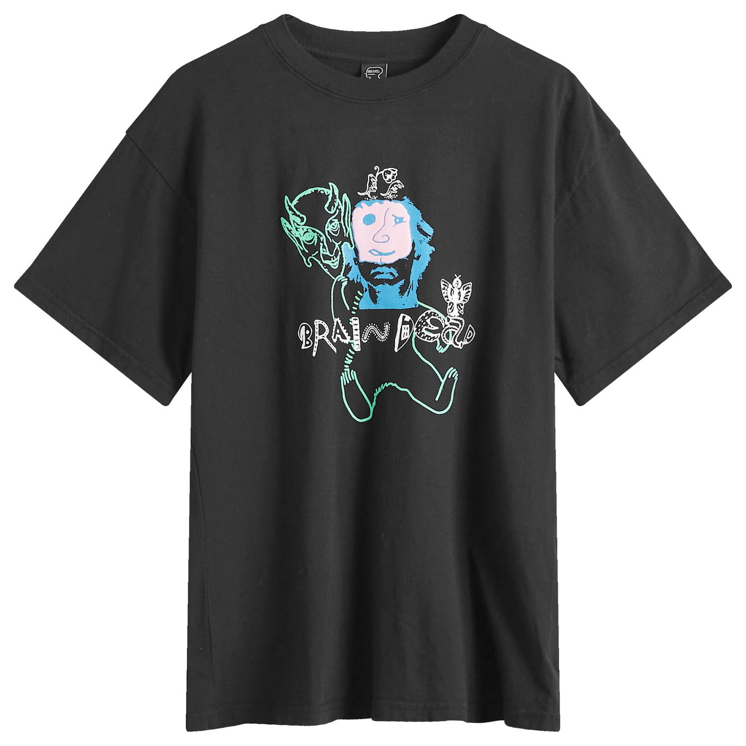 Тениска Brain Dead Masks Graphic T-Shirt Черно | W24T00004082-BLK, 0