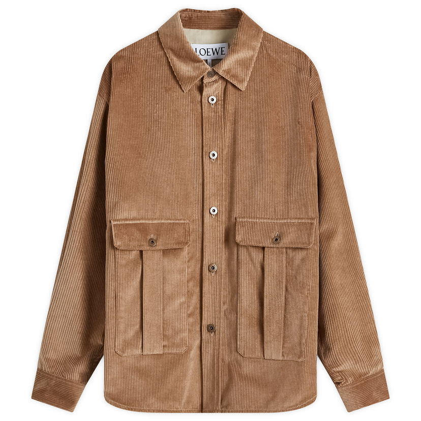 Риза Loewe Corduroy Overshirt Кафяво | H526Y02WA2-3649