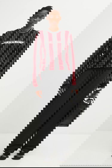 Пуловер Martine Rose Martine Rose Sporty Logo Crew Striped Long-Sleeve Sweater Многоцветен | 982YA20027, 4