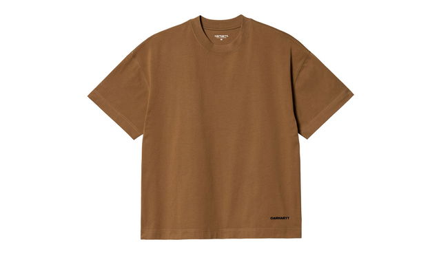 S/S Link Script T-Shirt Hamilton Brown