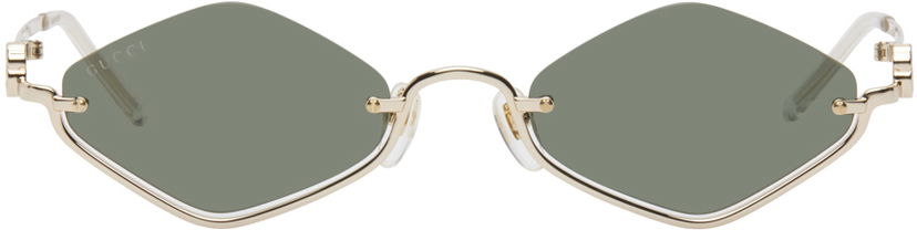 Слънчеви очила Gucci Gold Geometric Sunglasses Металик | GG1604S-001