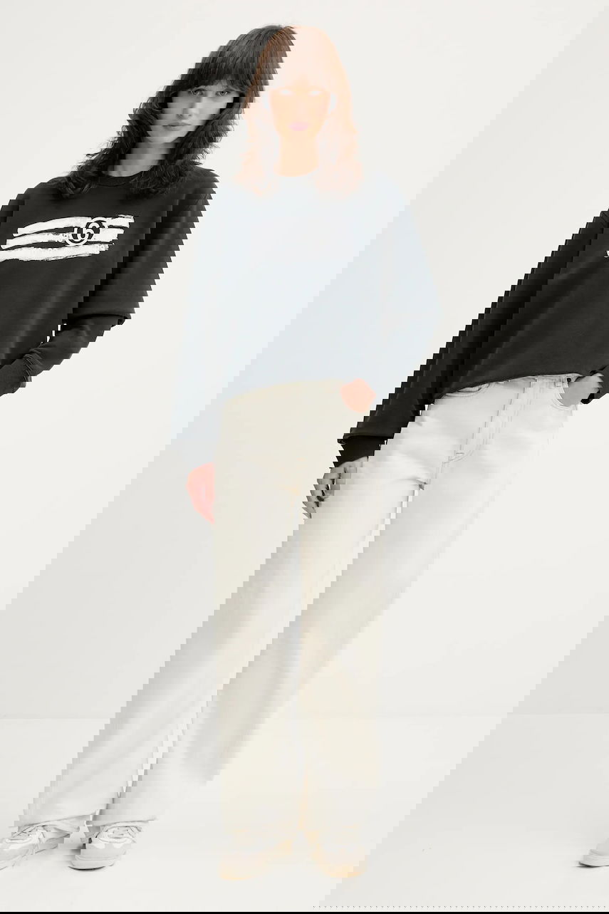 Суитчър Maison Margiela MM6 Maison Margiela Graphic Print Crew Neck Sweatshirt Черно | S62GU0139.M25004.900, 1