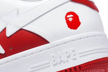 Кецове и обувки BAPE Bape Sta #6 M2 Red/White Бяло | 0ZXSHM191328M-RED, 3