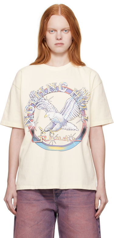 Тениска Rhude Rhude 'Notting Hill' Graphic Eagle T-Shirt Бежово | RHPF25TT13012, 0