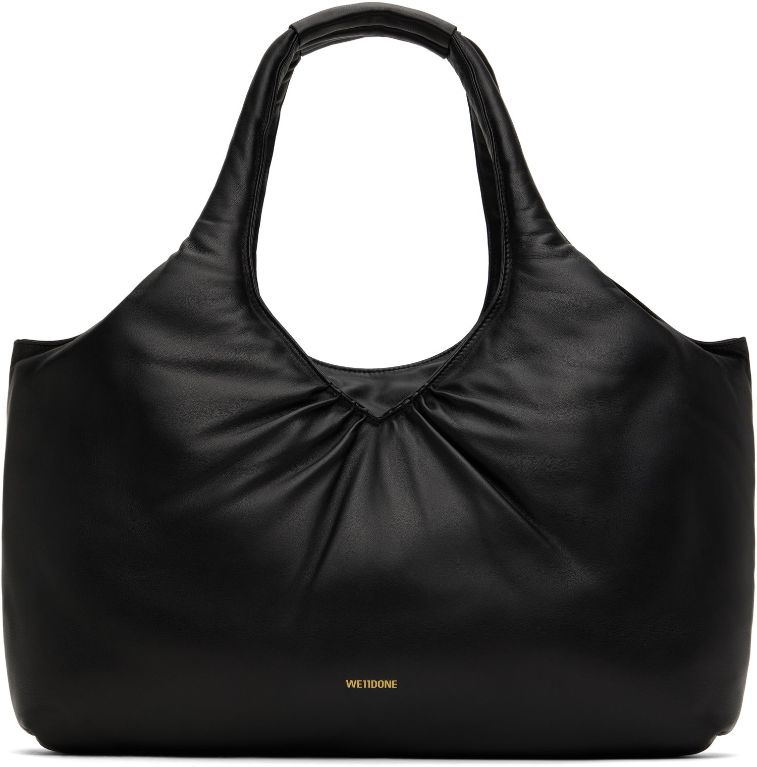 Голяма пазарска чанта We11done Shopper Padded Tote Черно | WD-AB3-24-480-U-BK, 0