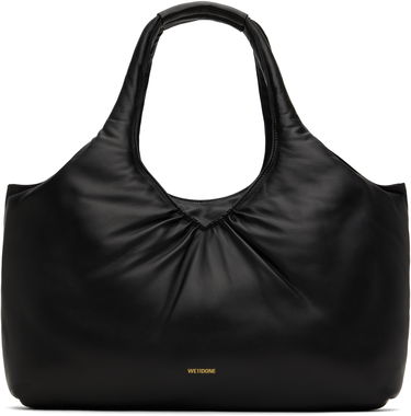 Голяма пазарска чанта We11done Shopper Padded Tote Черно | WD-AB3-24-480-U-BK, 0