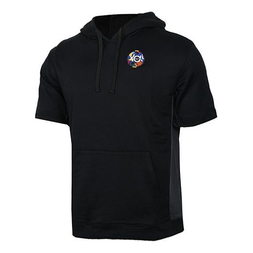 Суитчър Nike Durant Basketball Hooded Short Sleeve Shirt Черно | AT3190-010