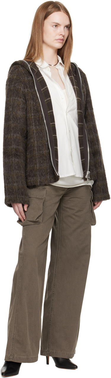 Суитчър OUR LEGACY Our Legacy Fuzzy Full Zip Hoodie Кафяво | W4256FD, 3