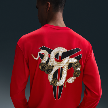 Пуловер Nike Kobe Max90 Long Sleeve Tee Червено | IB0241-657, 3