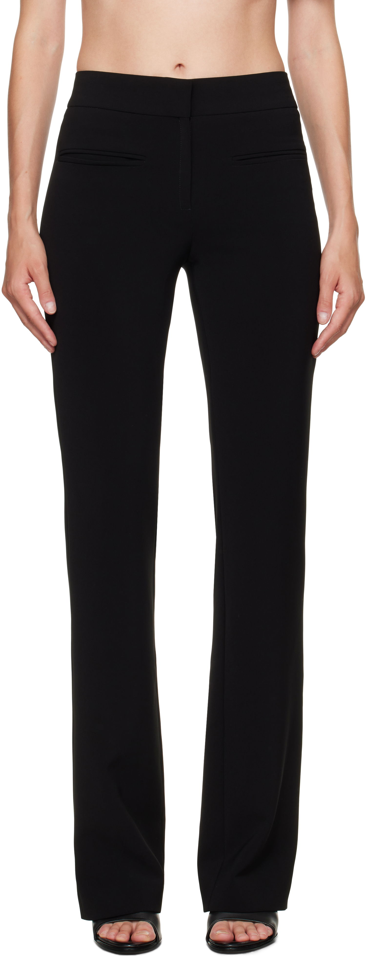 Панталони Courrèges Courrèges Heritage Fluid Bootcut Trousers Черно | 325CPA427PL0159, 0