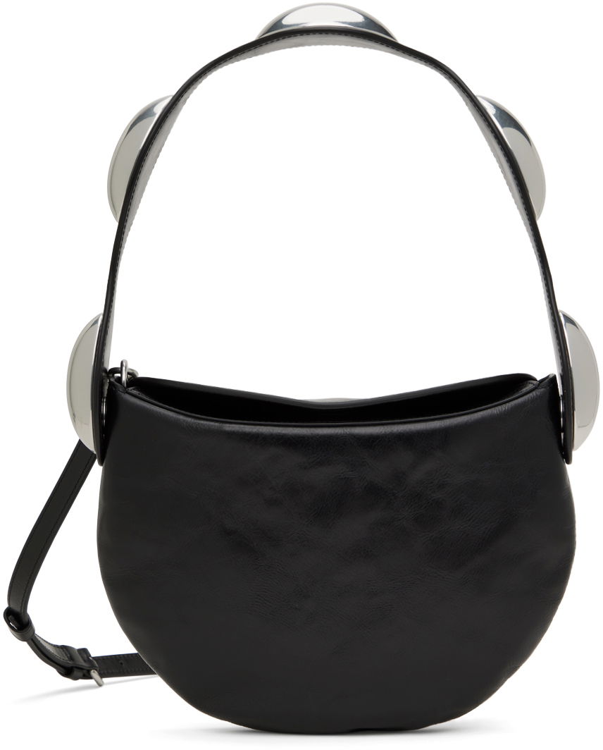 Чанта през рамо Alexander Wang Dome Crackle Leather Multi Carry Bag Черно | 20124X78L, 0