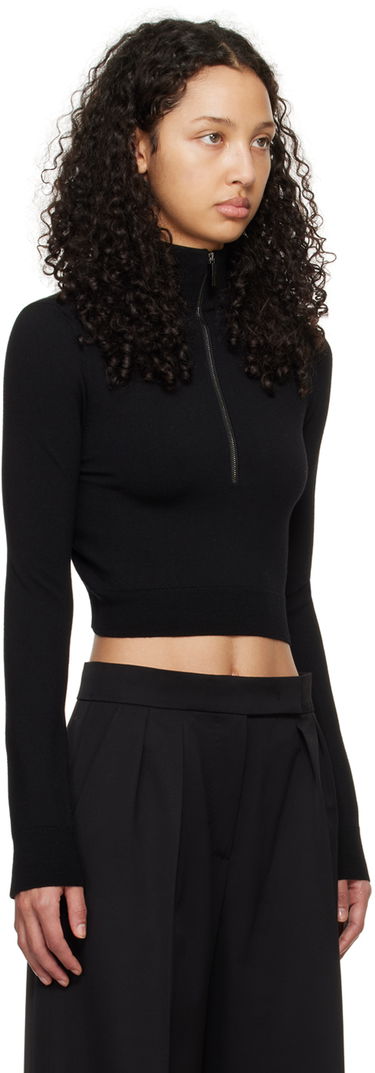 Пуловер Max Mara Max Mara Cropped Turtleneck Top Черно | 2411361211600, 1