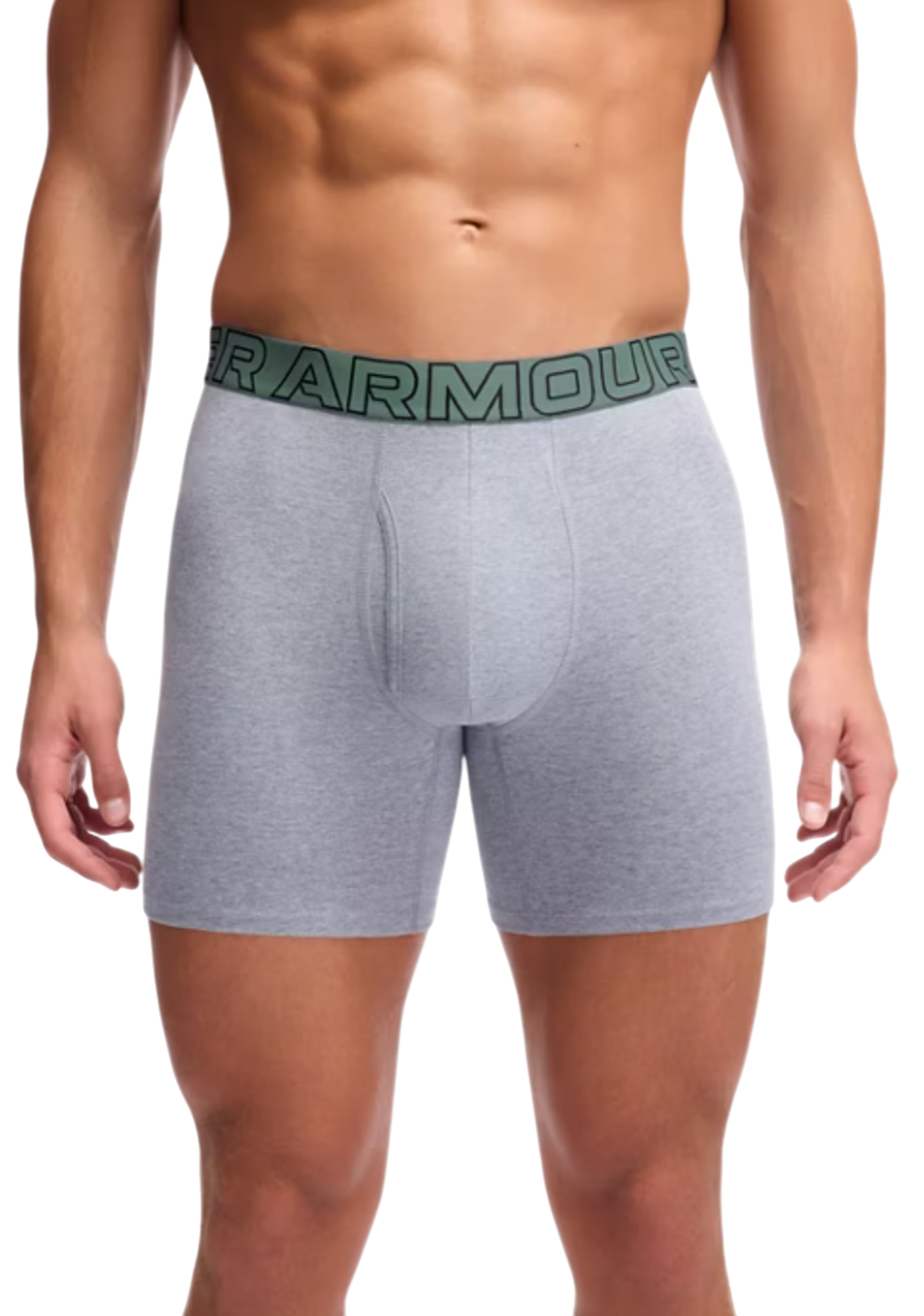 Боксерки Under Armour Under Armour Solid 6" Boxer Shorts, 3-Pack Сиво | 1383889-035, 1
