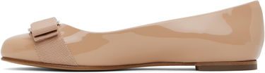 Облекло FERRAGAMO Salvatore Ferragamo Varina Bow Ballerina Flats Бежово | 753657, 2