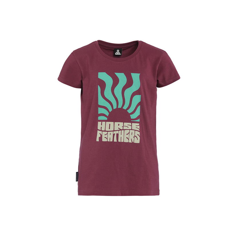 Тениска Horsefeathers Viveca Youth T-Shirt Maroon Бургунди | SK160A