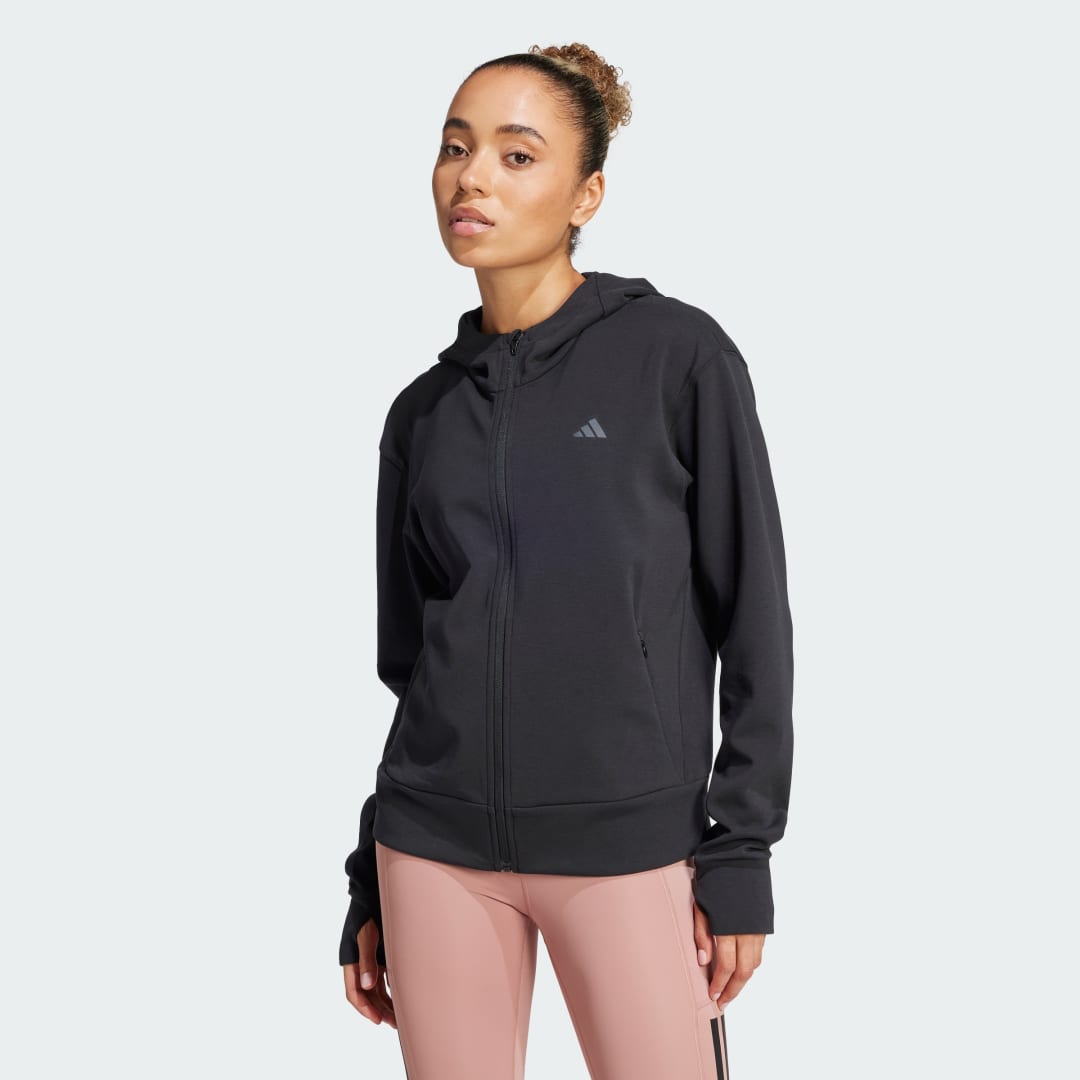 Суитчър adidas Performance Designed 4 Training Full-Zip Hoodie Черно | JP2654, 0