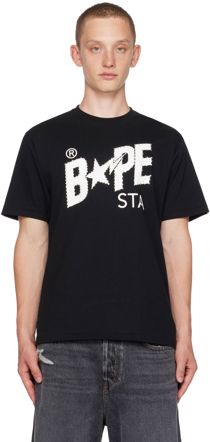 Тениска BAPE Crystal-Cut T-Shirt Черно | 001TEJ801037M, 0