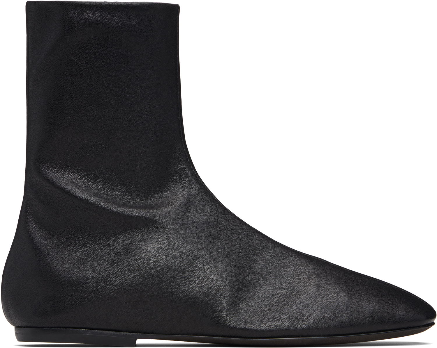 Кецове и обувки Dries Van Noten Dries Van Noten Leather Ankle Boots Черно | 252-011702-140, 0