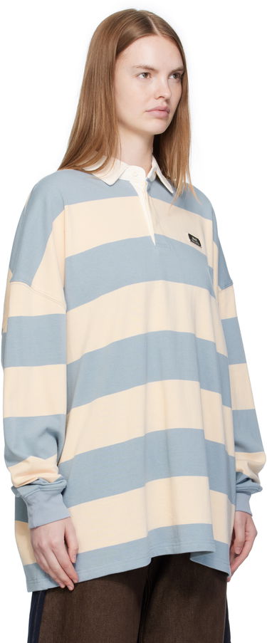 Поло тениска Ksubi Ksubi Rugged Ruby Striped Long Sleeve Polo Синьо | WFA25TE023, 1