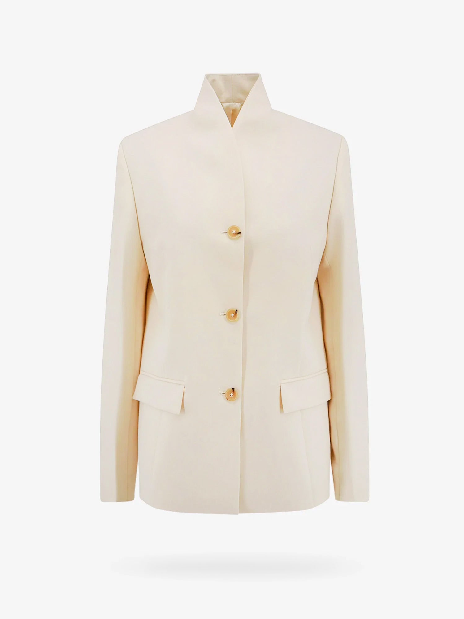 Яке TOTEME Single-Breasted Band Collar Blazer Бежово | 241WRZ1063FB0065007, 0