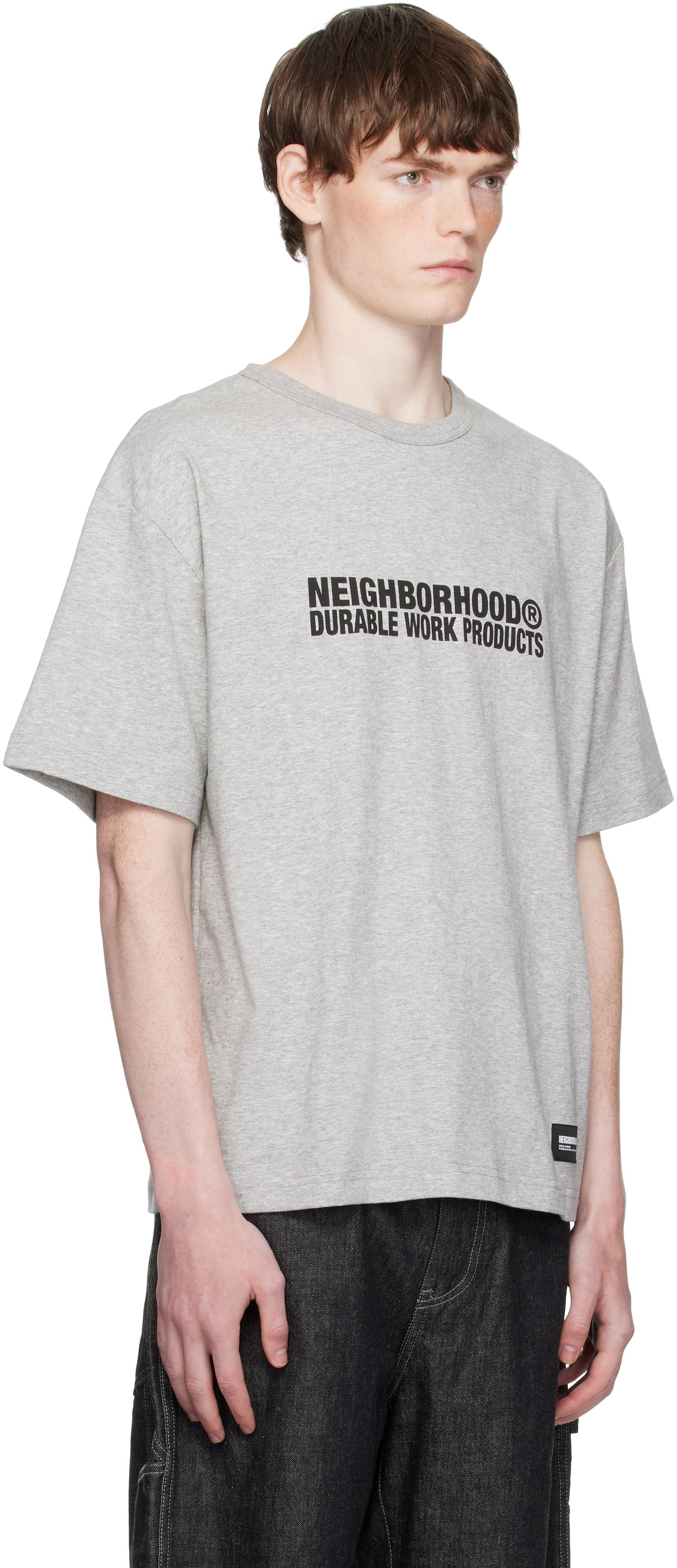Тениска Neighborhood Neighborhood Sheltech Crewneck T-Shirt Сиво | 251BWNH-CSM02, 1