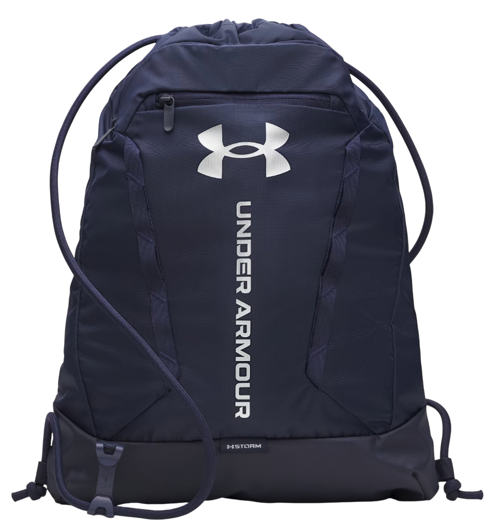 Спортна торба Under Armour Hustle Drawstring Sackpack with Storm Technology Тъмно синьо | 6000519-410, 0