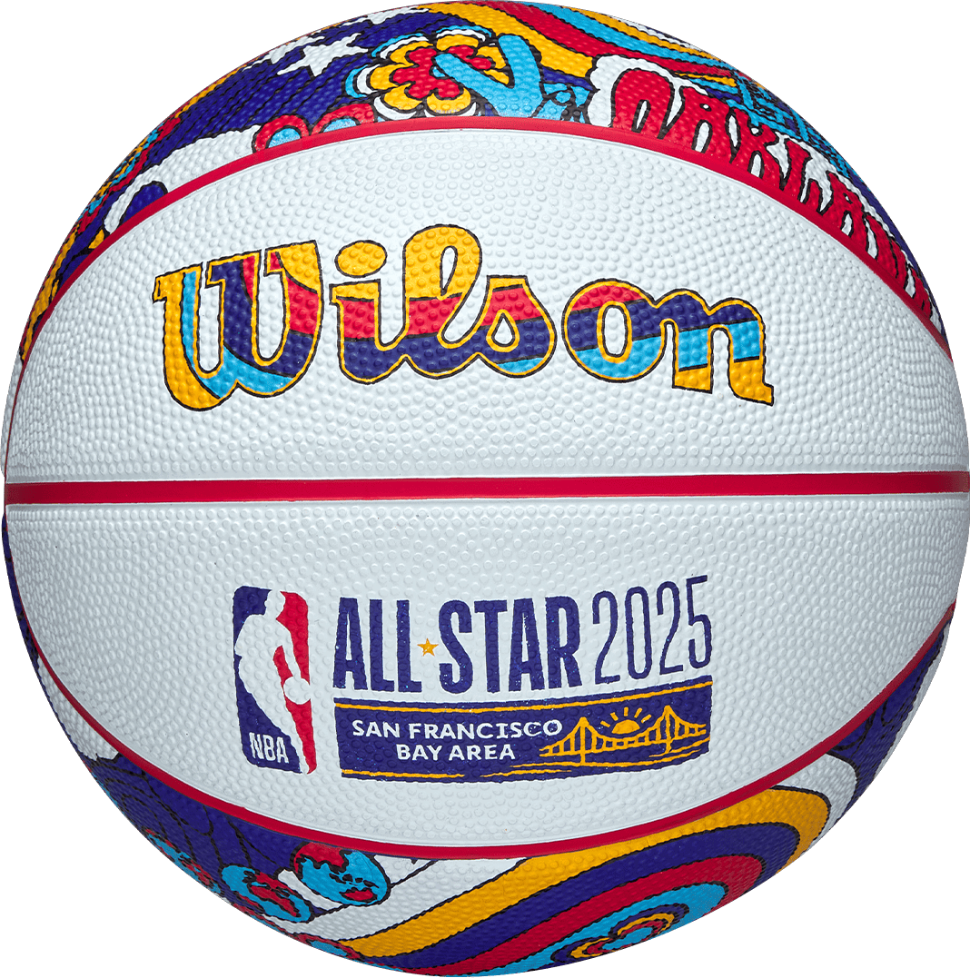 Спортна екипировка Wilson Tennis NBA All Star 2025 San Francisco Bay Area Colorful Patterned Basketball Многоцветен | wz3020201xb3-wz3020201xb3, 0