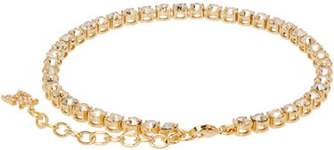 Гривна Amina Muaddi Muaddi Silver Tennis Chain Anklet Металик | TENNIS ANKLET, 2