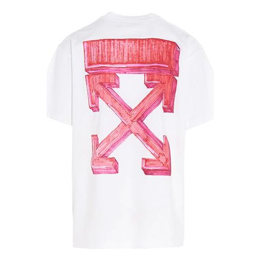 Тениска Off-White Off-White Marker Arrows T-Shirt Бяло | OMAA038E20JER0020125, 0