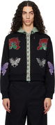 Chopova Lowena Berg Embellished Button-Front Hoodie