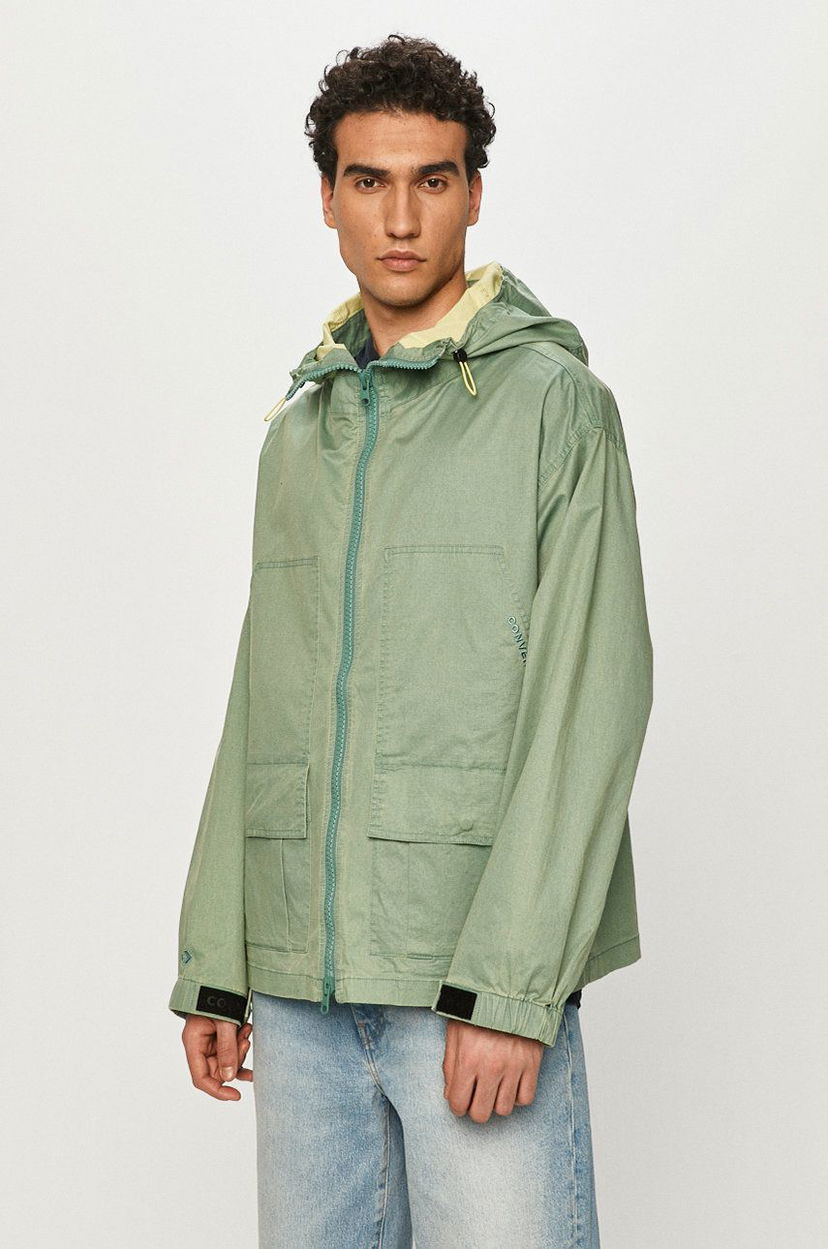 Ветровка Converse Converse Hooded Jacket Зелено | 10021097.A03