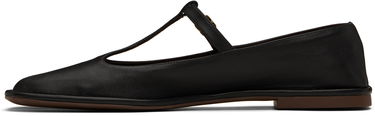 Кецове и обувки The Row The Row Square T-Strap Ballerina Flats Черно | F1599-SL3, 2