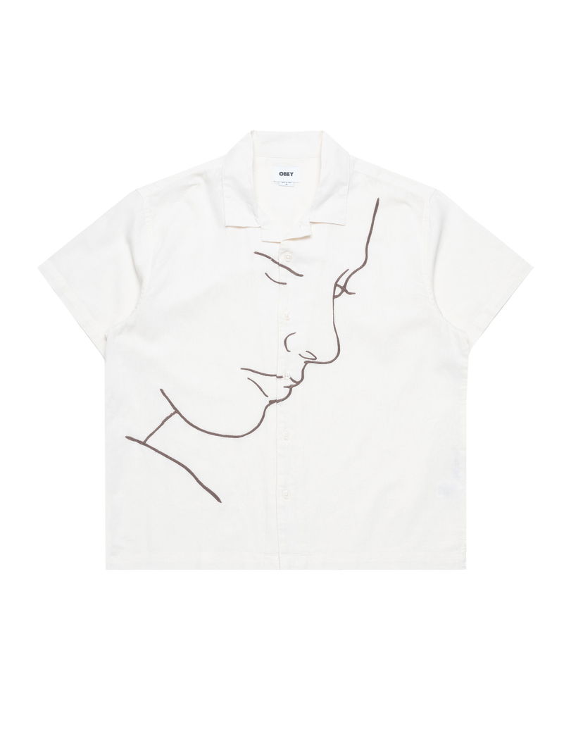 Риза OBEY Frances Woven Shirt Бяло | 181210430-UBM