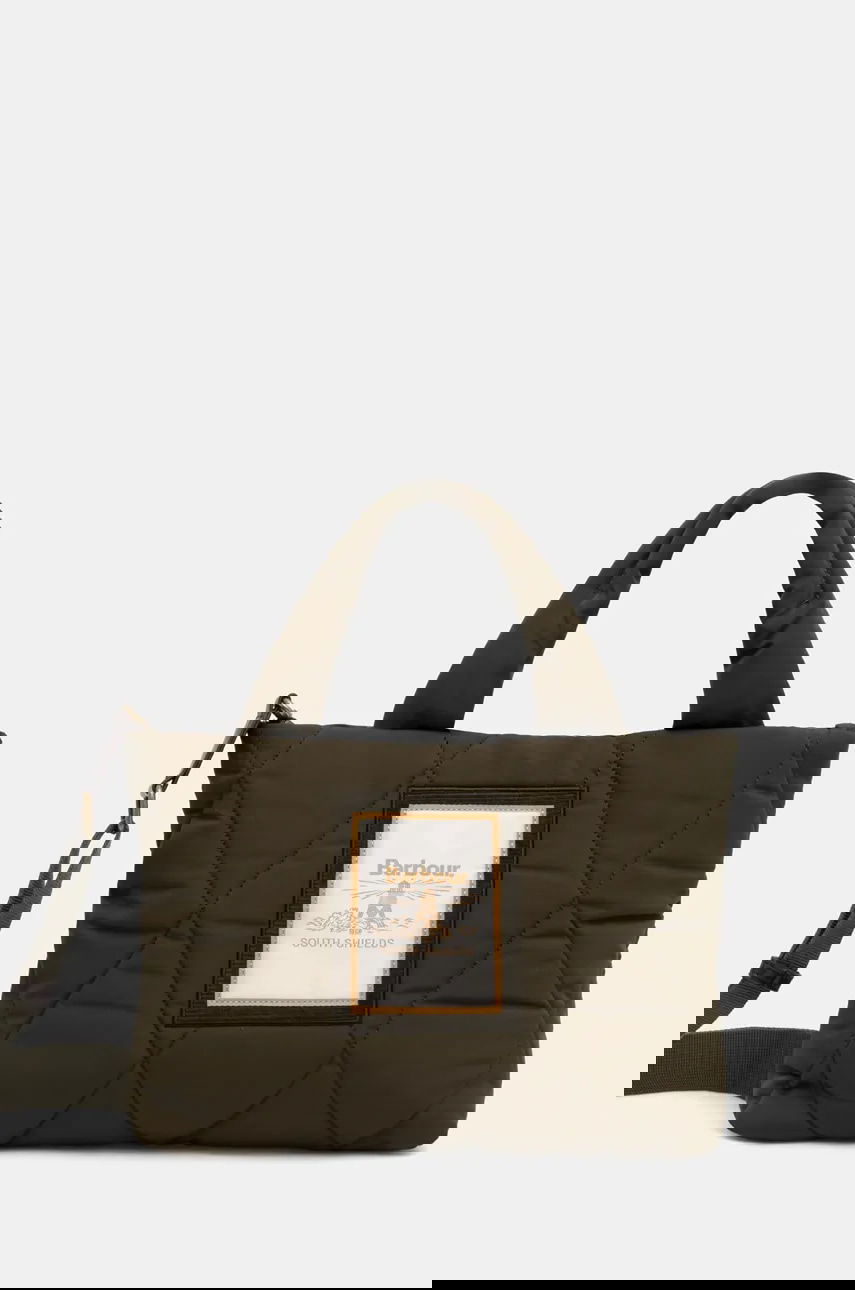 Голяма пазарска чанта Barbour Barbour Quilted Tote Bag Зелено | LBA0435, 0