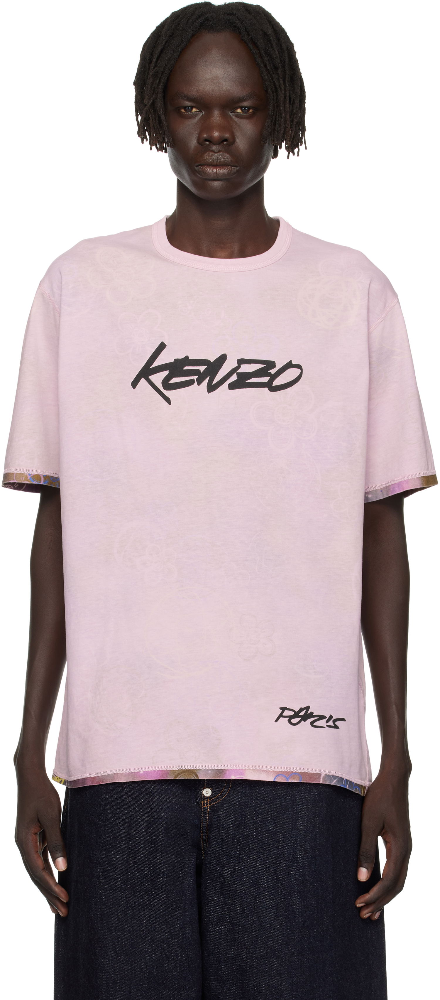 Тениска KENZO Kenzo Paris Futura 2000 Edition Reversible T-Shirt Розово | FF65TS2584SG, 0