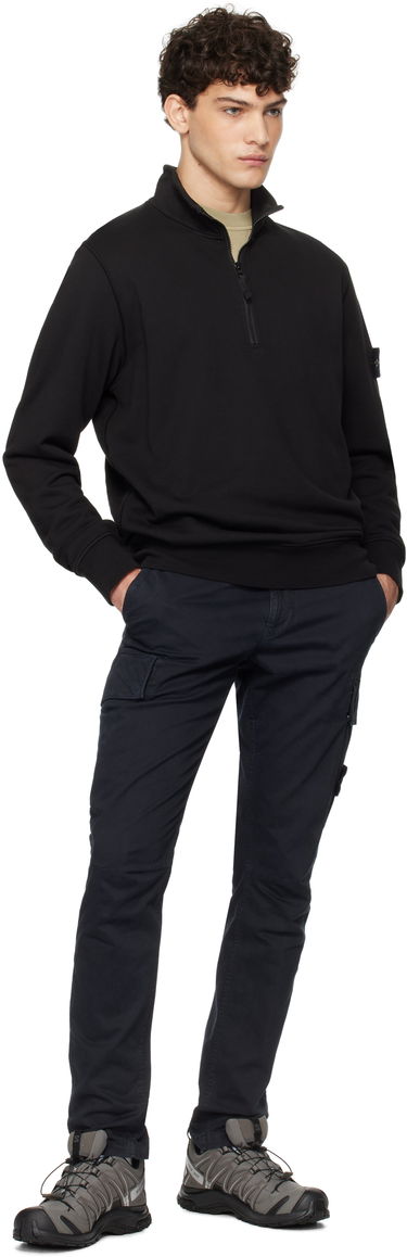 Суитчър Stone Island Fleece Sweatshirt Черно | K1S156100619S0051, 4